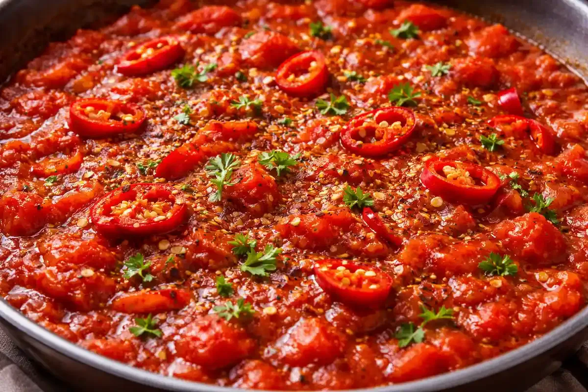 Penne arrabbiata s pikantnim umakom od rajčice i parmezanom