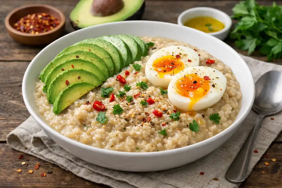 ovsene pahuljice s jajetom i avokadom