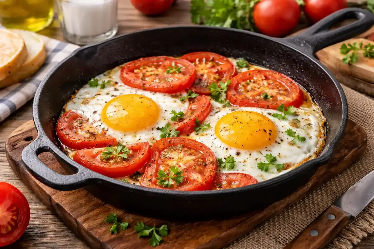 Jaja na oko s paradajzom