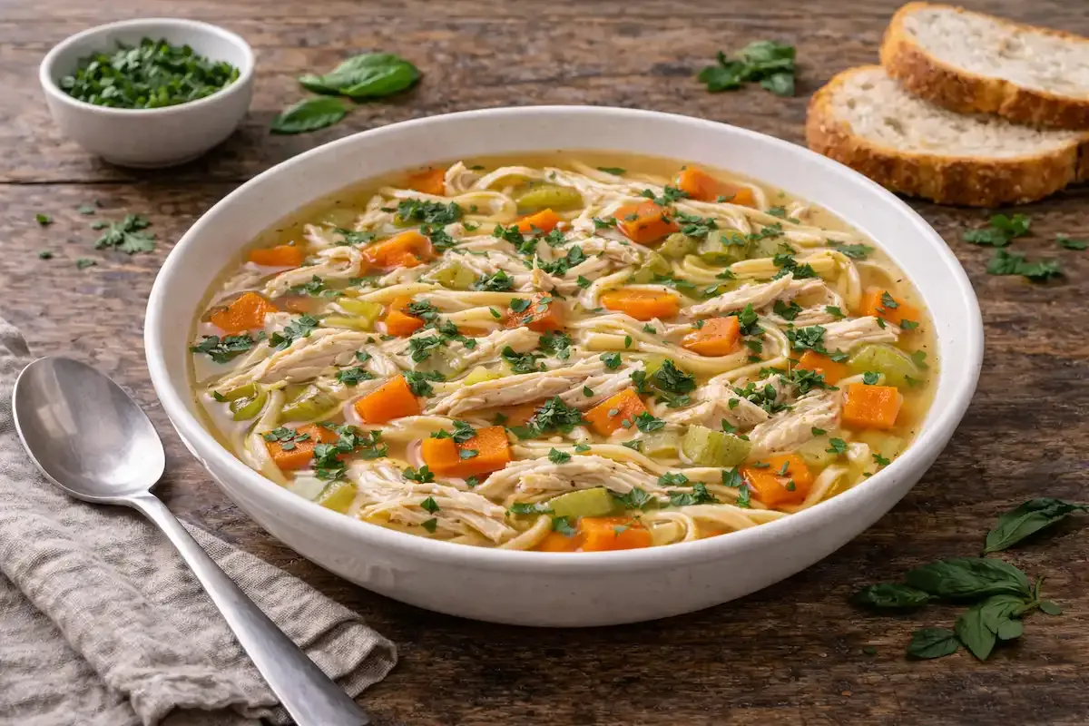 Pileća supa s rezancima i povrćem recepet