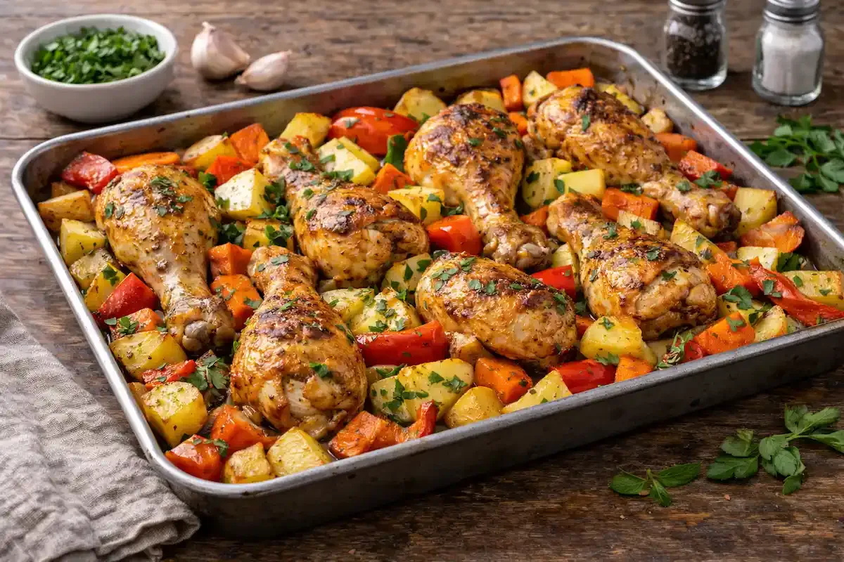 Pileći bataci s povrćem iz rerne recepet