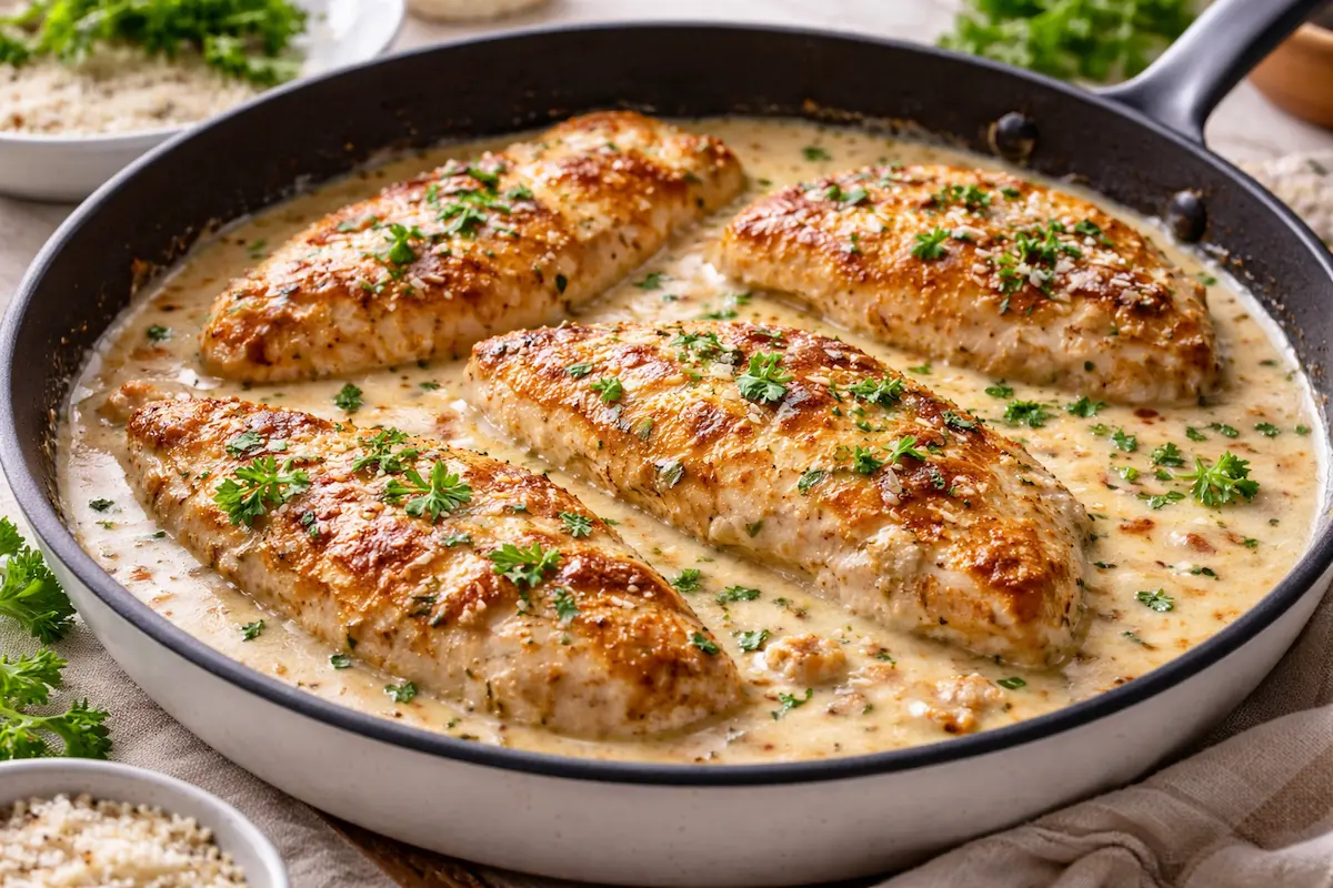 Pileći file u kremastom sosu recept