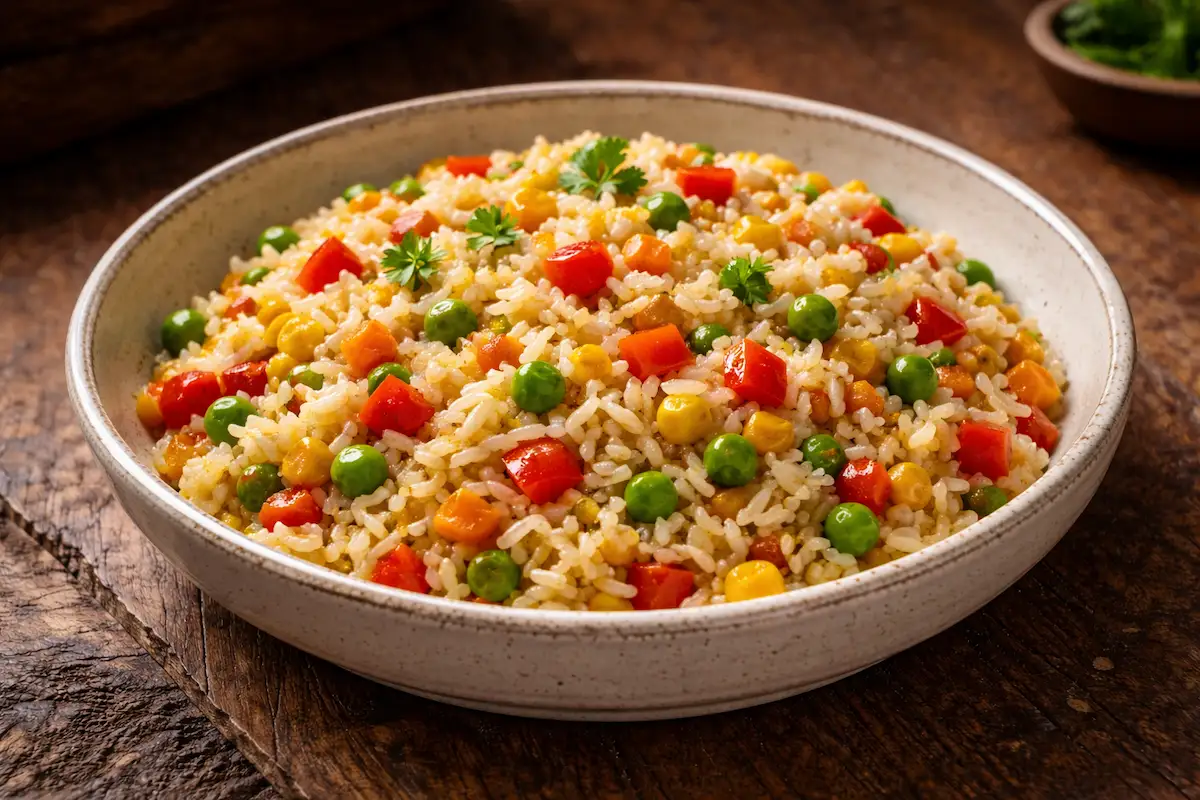 Riža sa povrćem iz jedne tave recept